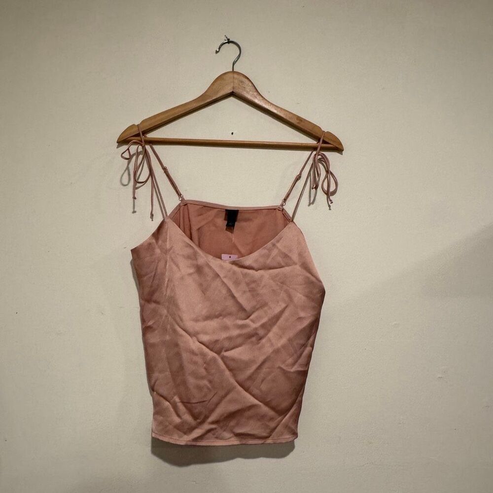 Nwt Wild Fable Slip Satin Tank Top Blush Pink Size Small Danity